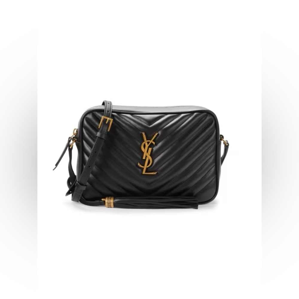 SAINT LAURENT Lou Quilted Leather Crossbody Bag